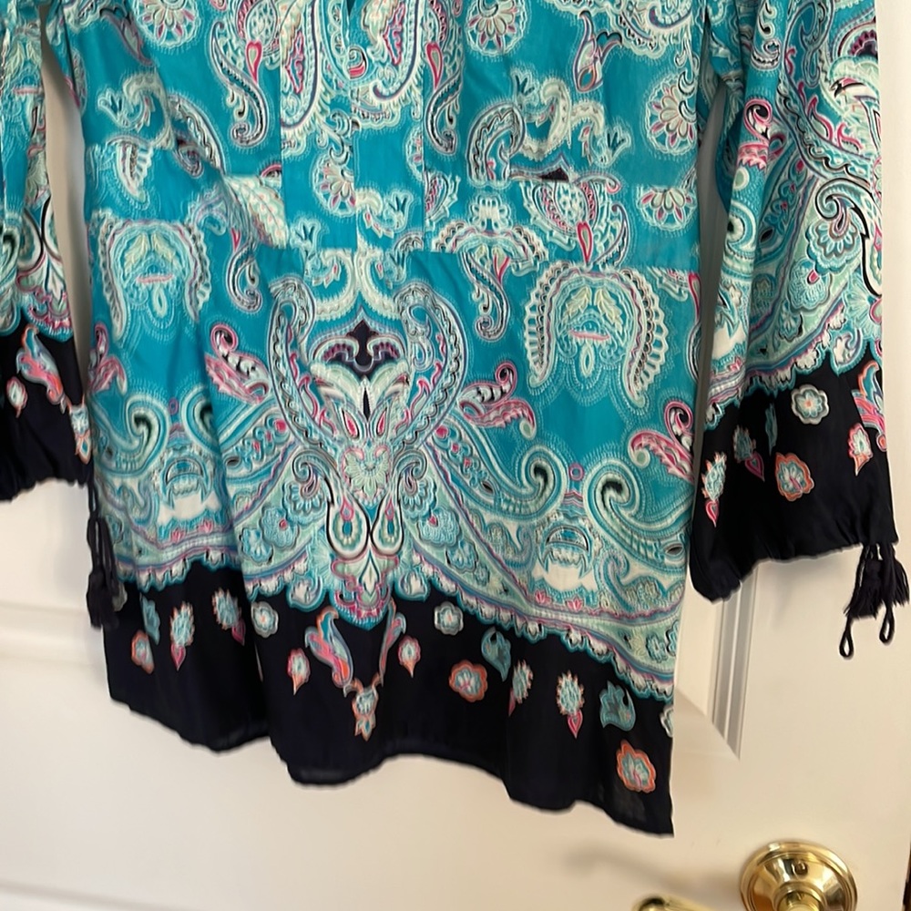 Ann Taylor Loft Paisley Top Size Small - image 3